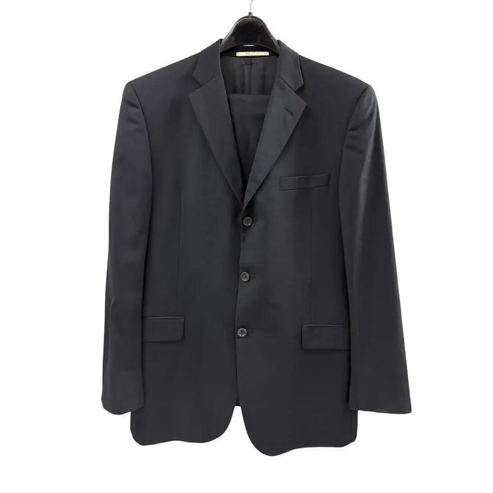 NWOT BURBERRY LONDON 100% Wool Black 3-Button Suit Men’s Size 42L Bond Street